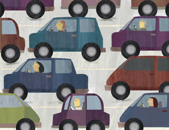 Una ciudad construida para estacionar autos