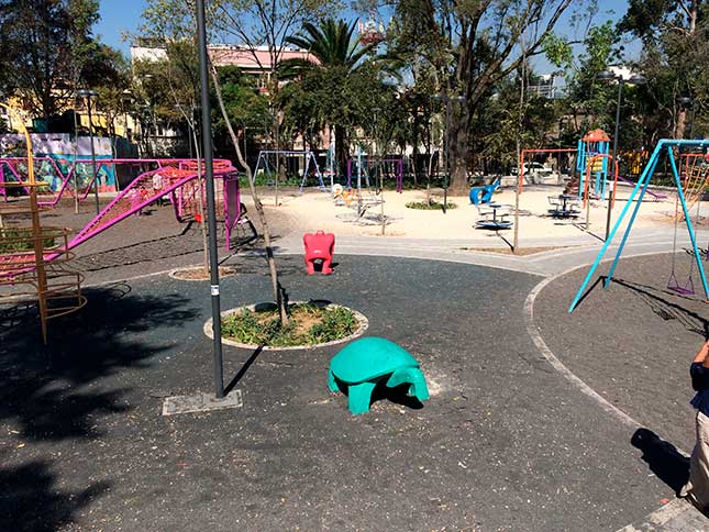 El Jardín Pushkin, un parque gris